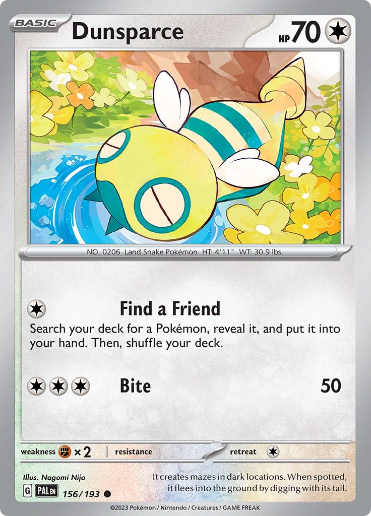 Dunsparce #156 Pokemon Paldea Evolved