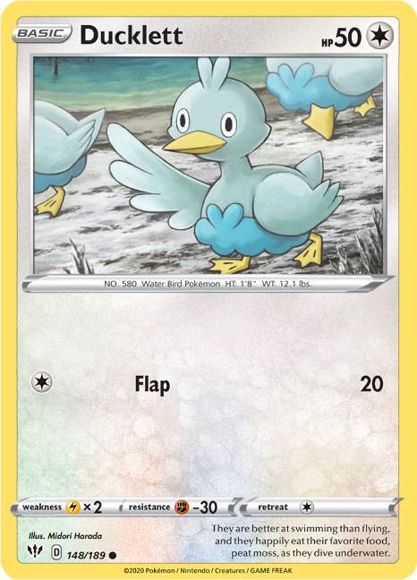 Ducklett #148 Pokemon Darkness Ablaze
