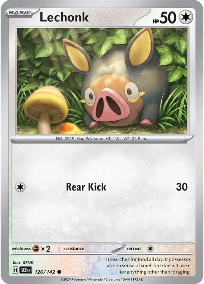 Lechonk #126 Pokemon Stellar Crown