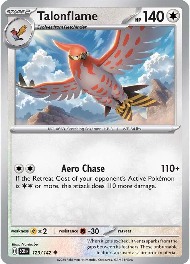Talonflame #123 Pokemon Stellar Crown