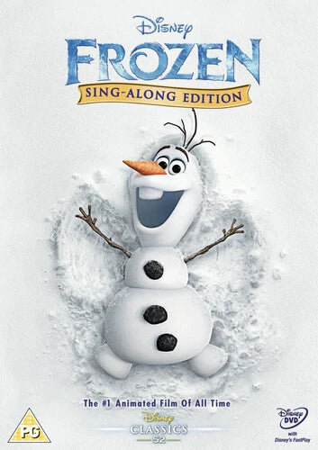 Disney Frozen DVD Sing Along Edition with holographic slipcase